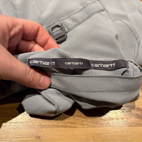 Carhartt Women's Cross Flex Y-Neck Scrub Top Size Medium Grey - Picture 9 of 9